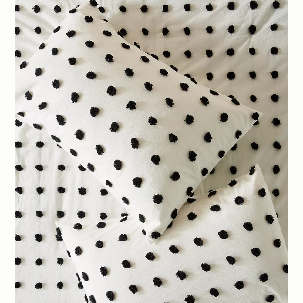 Anthropologie Tufted Makers king-size Shams (x2)